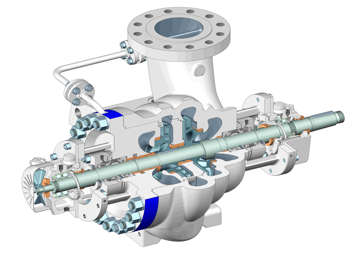 离心泵剖切视图做法